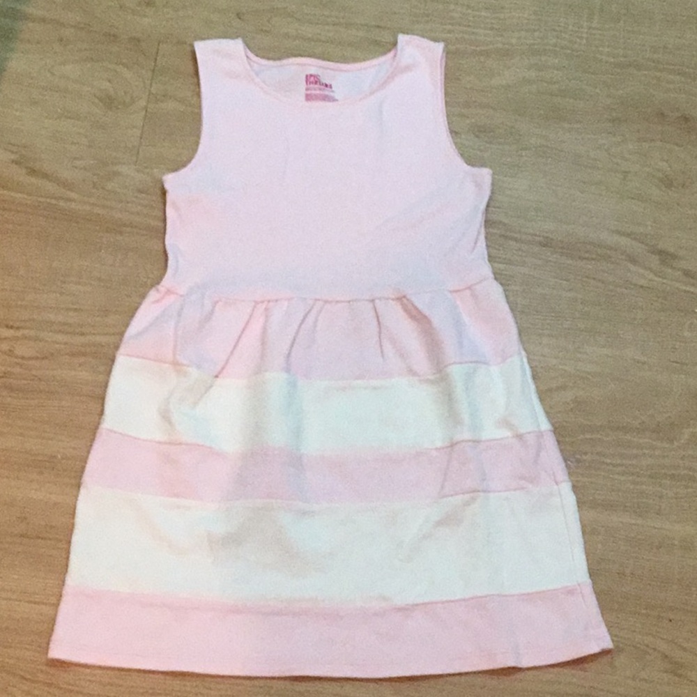 Striped pink dress